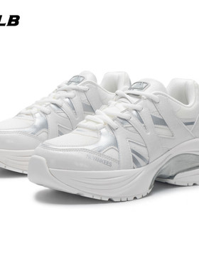 MLB老爹鞋男女款秋冬户外网面厚底增高NY跑鞋休闲运动鞋3ARNPDL4N