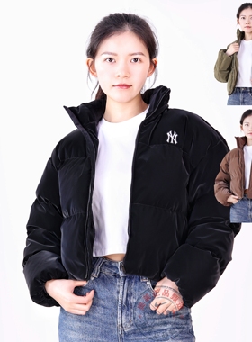 MLB羽绒服女款2025冬运动服保暖透气舒适外套防风羽绒服3FDJB4056