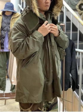 纯原 日线稀缺款 HOUST@N M65 Fishtail Parka 棉服 内胆可拆卸