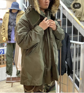 纯原 日线稀缺款 HOUST@N M65 Fishtail Parka 棉服 内胆可拆卸