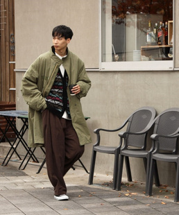 提前管网 BE@MS新款 褶子廓版 灯芯绒 长裤 日潮