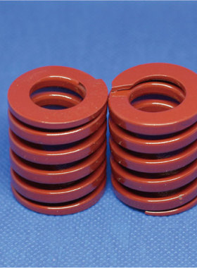 红色模具TM弹簧矩形扁线短矩日标65mn弹簧模具配件10 12 14 16 18
