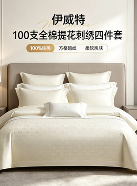 高支精梳棉精致刺绣家用轻奢床品