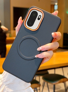 适用一加Ace6手机壳新款磁吸全包防摔硅胶软壳磨砂简约oneplus15R贴皮保护套Ace6T商务网红男士女款金属按键