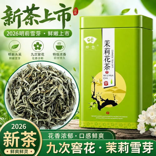 福建福州九窨茉莉花茶雪芽冷泡茶