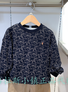 Polo walk KIDS童装专柜正品25秋款男童满印圆领卫衣A6SW532A0041