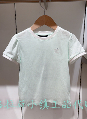 Polo walk KIDS童装专柜正品26夏款女童圆领短袖T恤CCJW625F0184