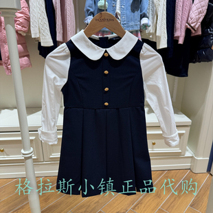 26春新款 女童学院风连衣裙EKOWG2321Y 专柜正品 Elandkids衣恋童装