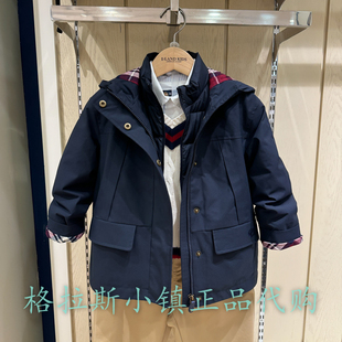 特惠Elandkids童装专柜正品24冬男童两件套羽绒服外套EKJDE4T02A