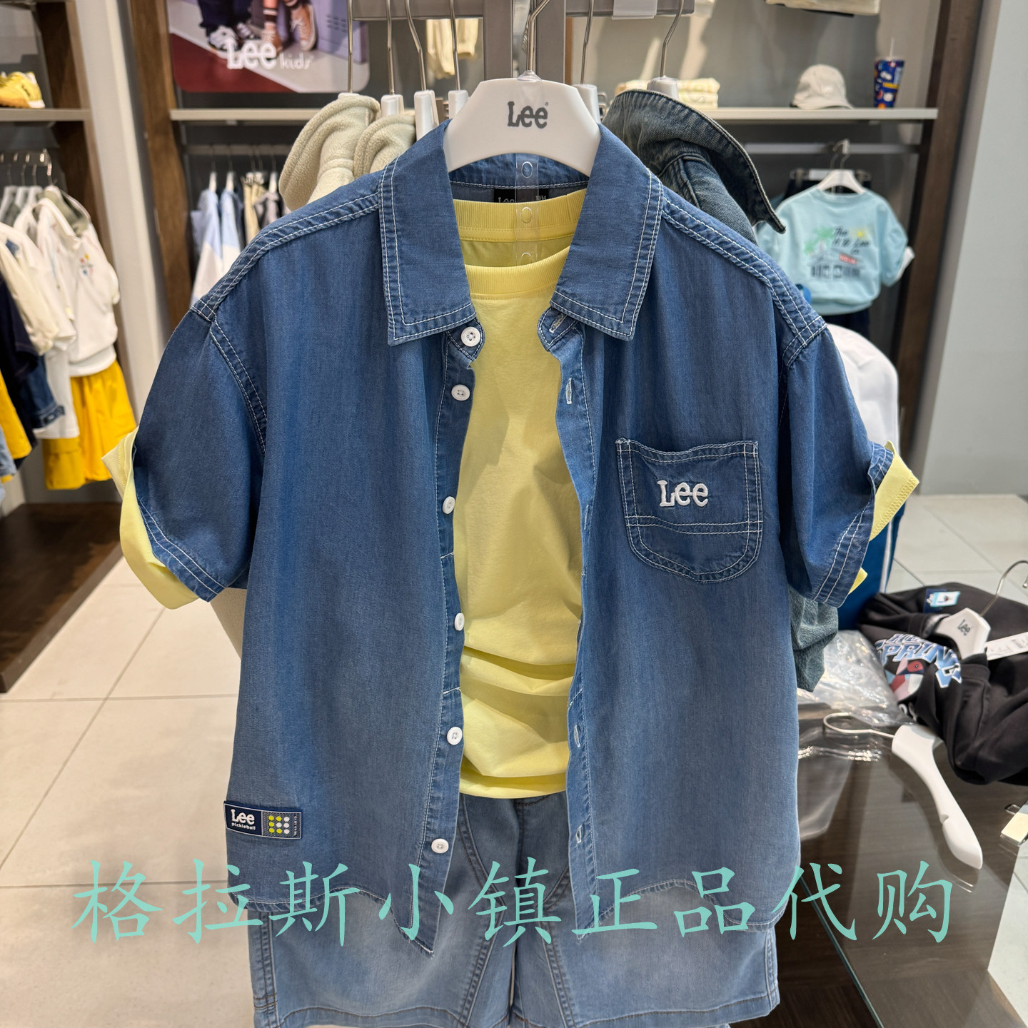 特价LeeKids童装秋男童短袖衬衫图片