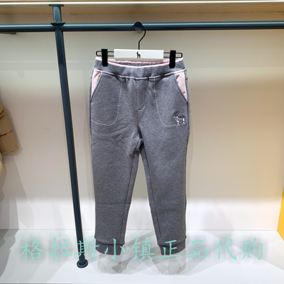 hazzys哈吉斯冬款女童加绒休闲裤