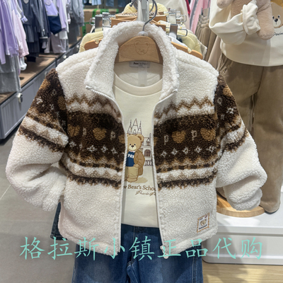 PawinPaw童装冬新款男童毛绒外套
