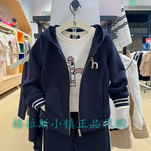 hazzys哈吉斯童装春款女童套装