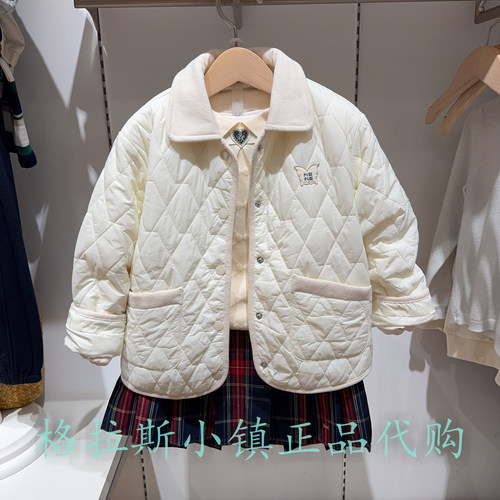 Polowalk童装冬女童翻领棉服外套