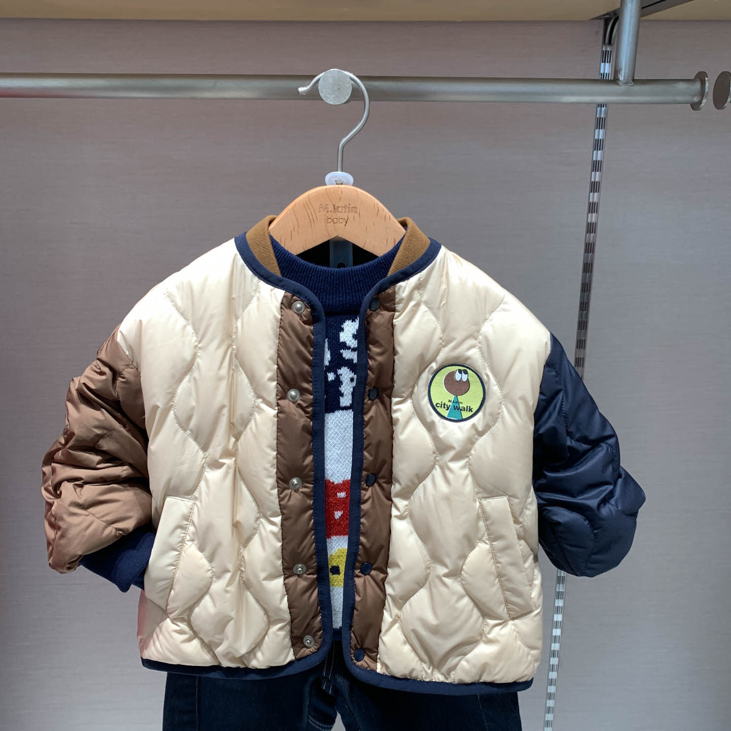 三防M.Latin马拉丁童装特价冬款男童轻薄款休闲羽绒服634914910D