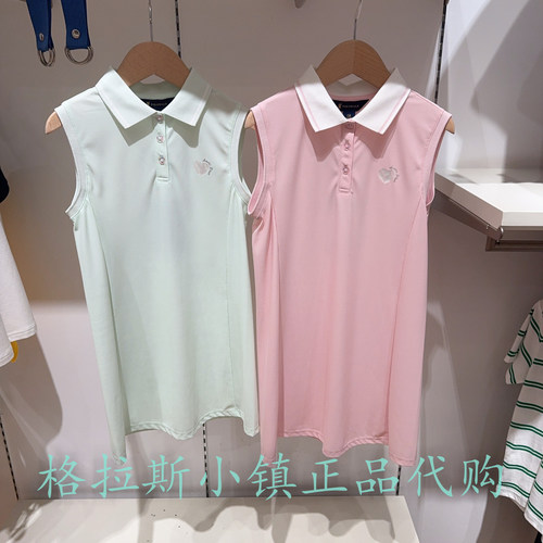 Polowalk童装夏女童抗菌连衣裙