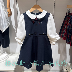 Polowalk童装秋女童假两件连衣裙