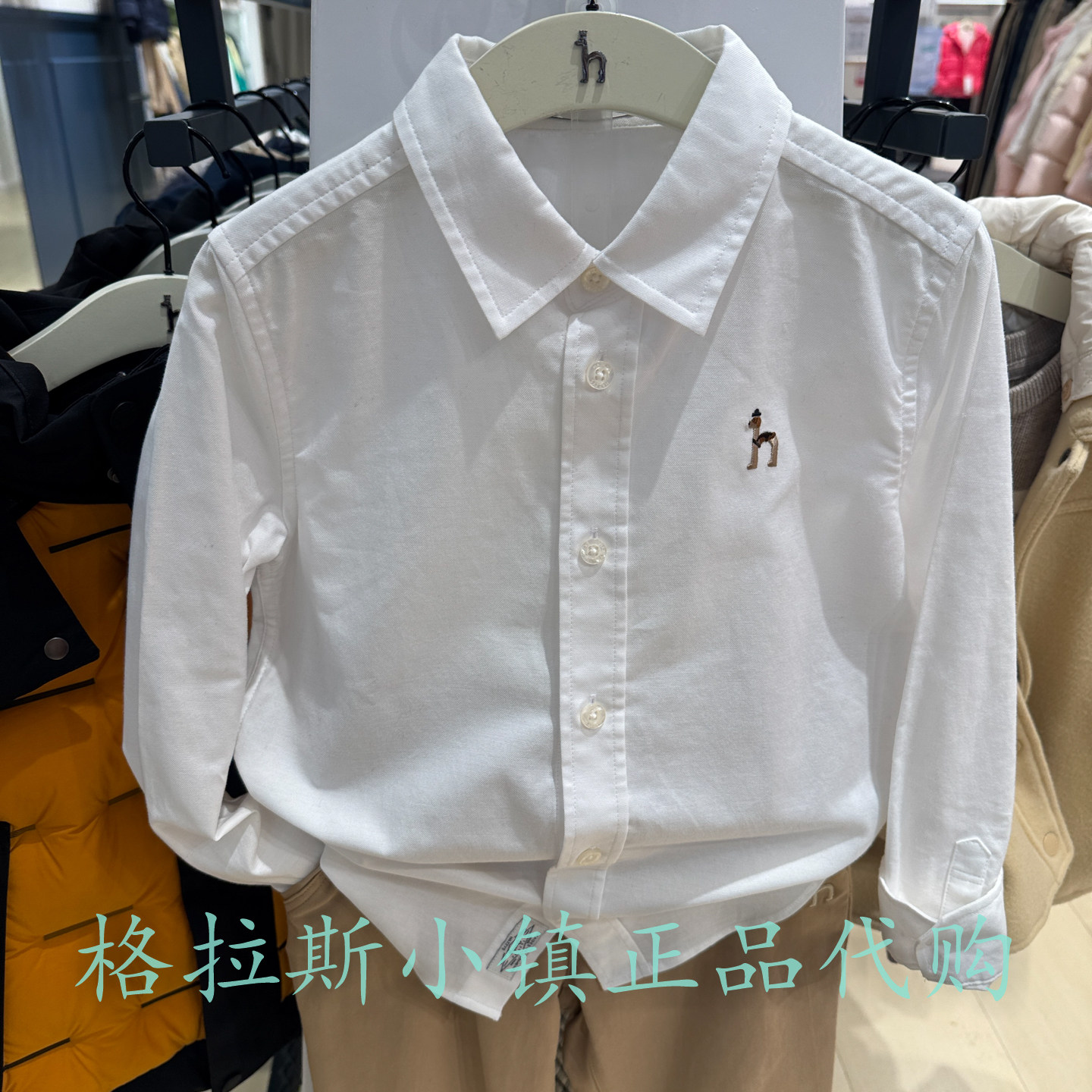 特hazzys哈吉斯冬款男童休闲衬衣
