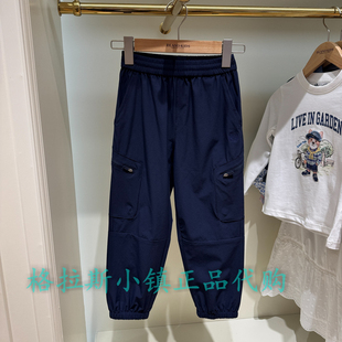 Elandkids衣恋童装专柜正品26夏男童工装风薄款休闲裤EKTAG2301A