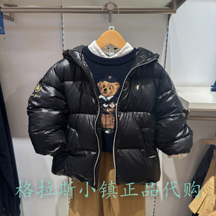 Polo walk KIDS童装正品25冬男童鸭绒连帽保暖羽绒服BFQW541K0421