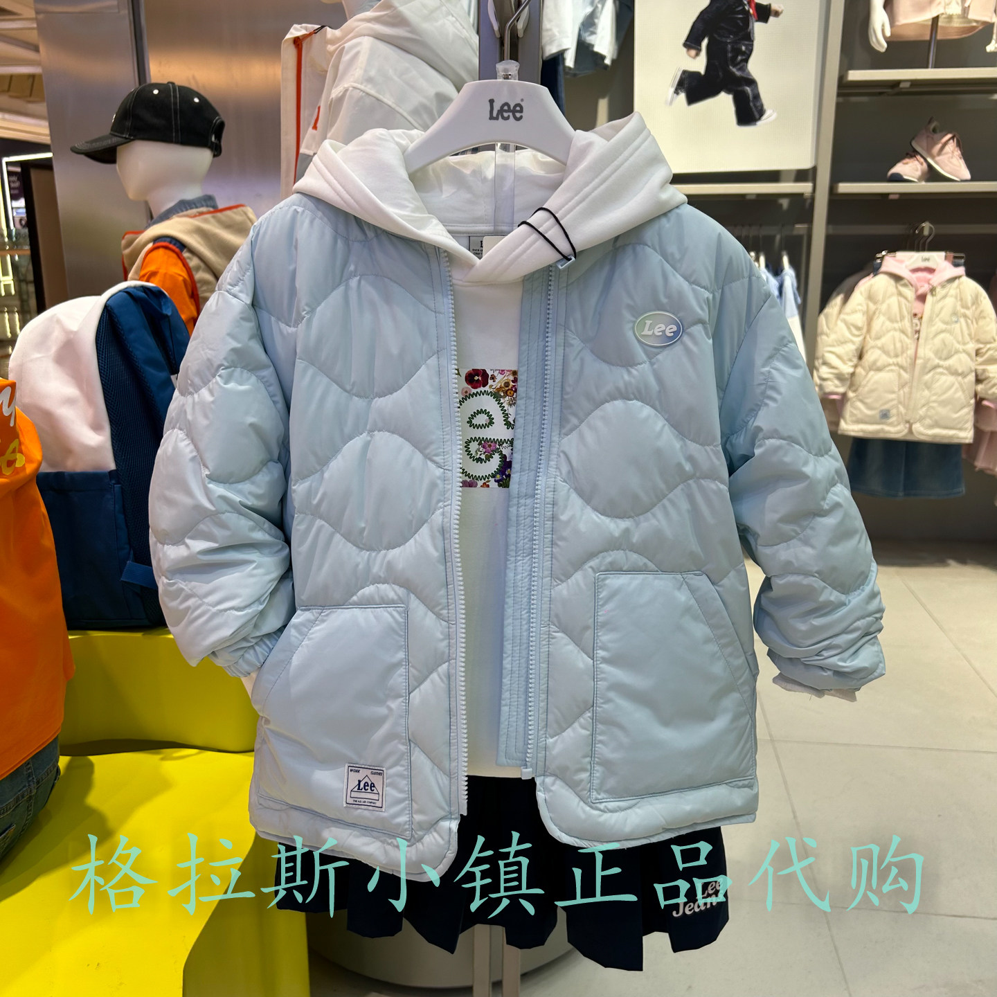 特价LeeKids童装冬女三防羽绒服