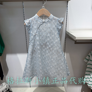 Polowalk童装夏女童小飞袖连衣裙
