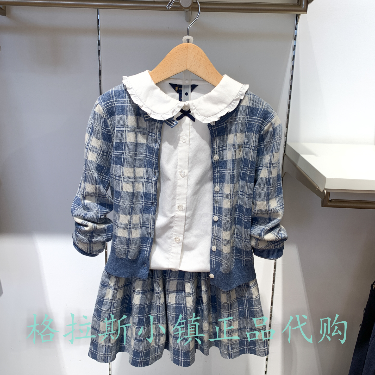 Polowalk童装正品秋女童针织套装