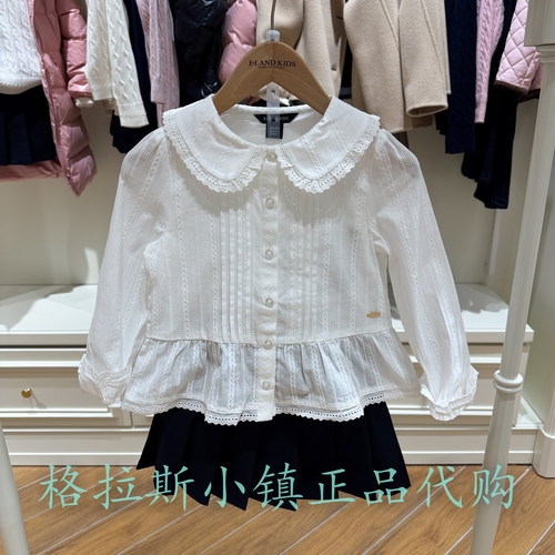 衣恋童装正品春女童娃娃领衬衫