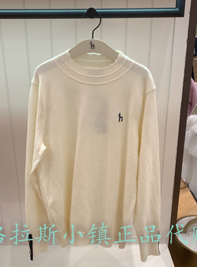 hazzys哈吉斯童装国内代购2025冬款女童花边领毛衣HZSQGD04CD058