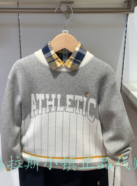 Polo walk KIDS童装专柜正品25冬款男童休闲圆领毛衣C41W532C0151