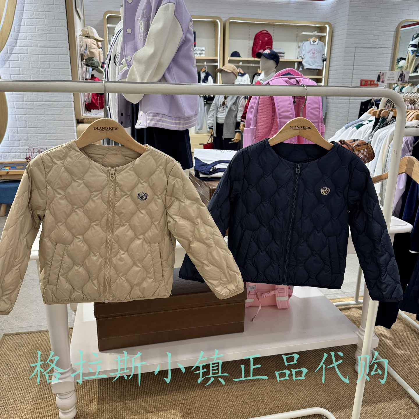 衣恋童装正品男女童圆领羽绒服