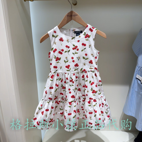 衣恋童装正品夏女童无袖连衣裙