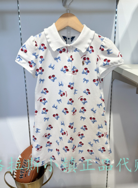 Polo walk KIDS童装专柜正品26夏女童满印翻领连衣裙CCJW626A0501