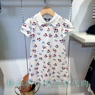 Polo walk KIDS童装专柜正品26夏女童满印翻领连衣裙CCJW626A0501