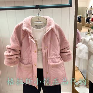 女童棉服外套HZTDGD01CM182 2025冬新款 hazzys哈吉斯童装 国内代购