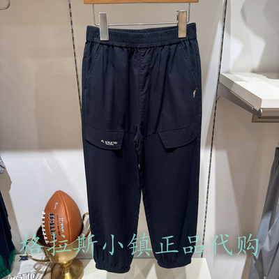 Polowalk童装夏男童工装束脚长裤