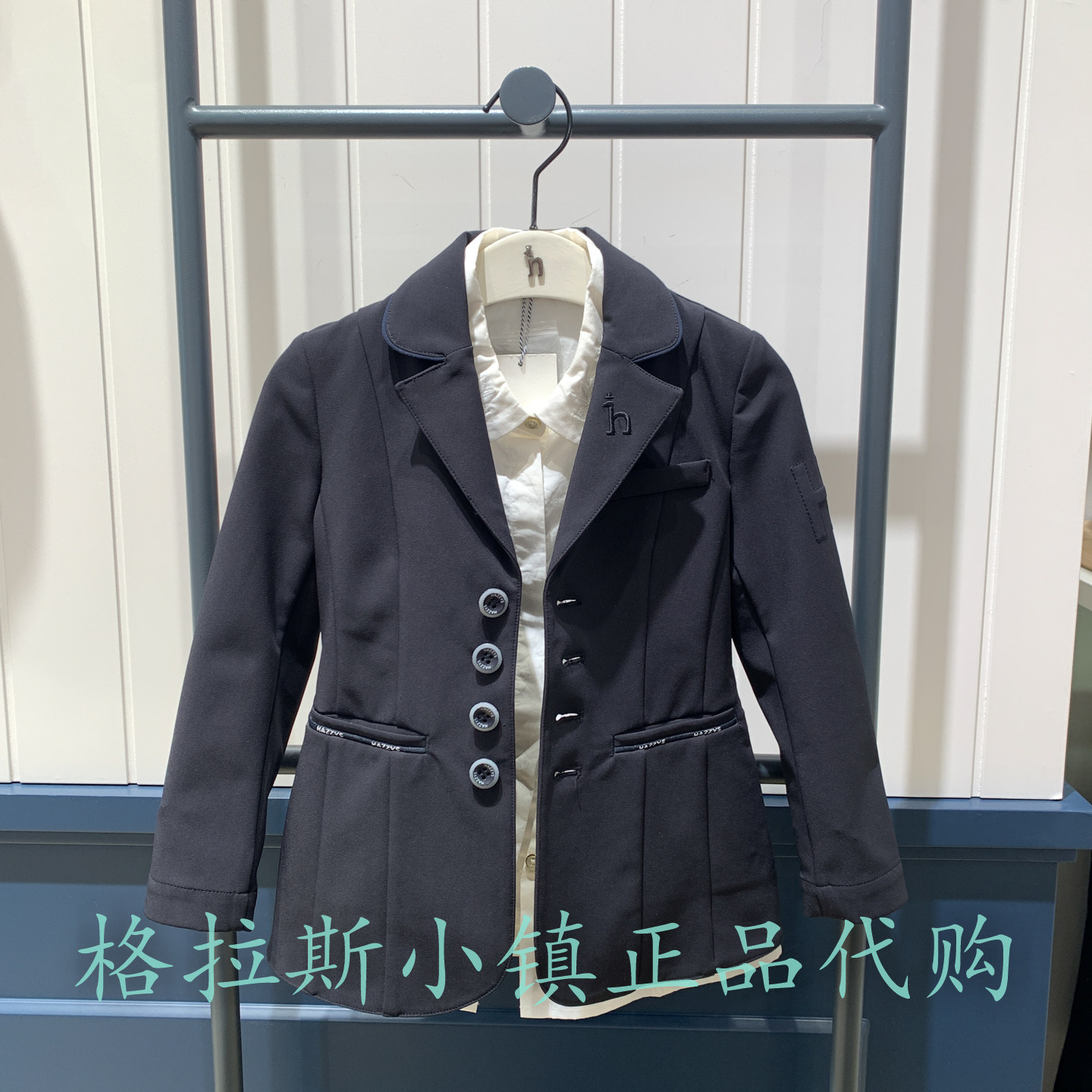 hazzys哈吉斯冬新款女童西服外套