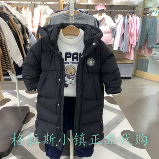 鹅绒PawinPaw童装专柜正品25冬款男童中长款羽绒服外套PCJDF4V35M