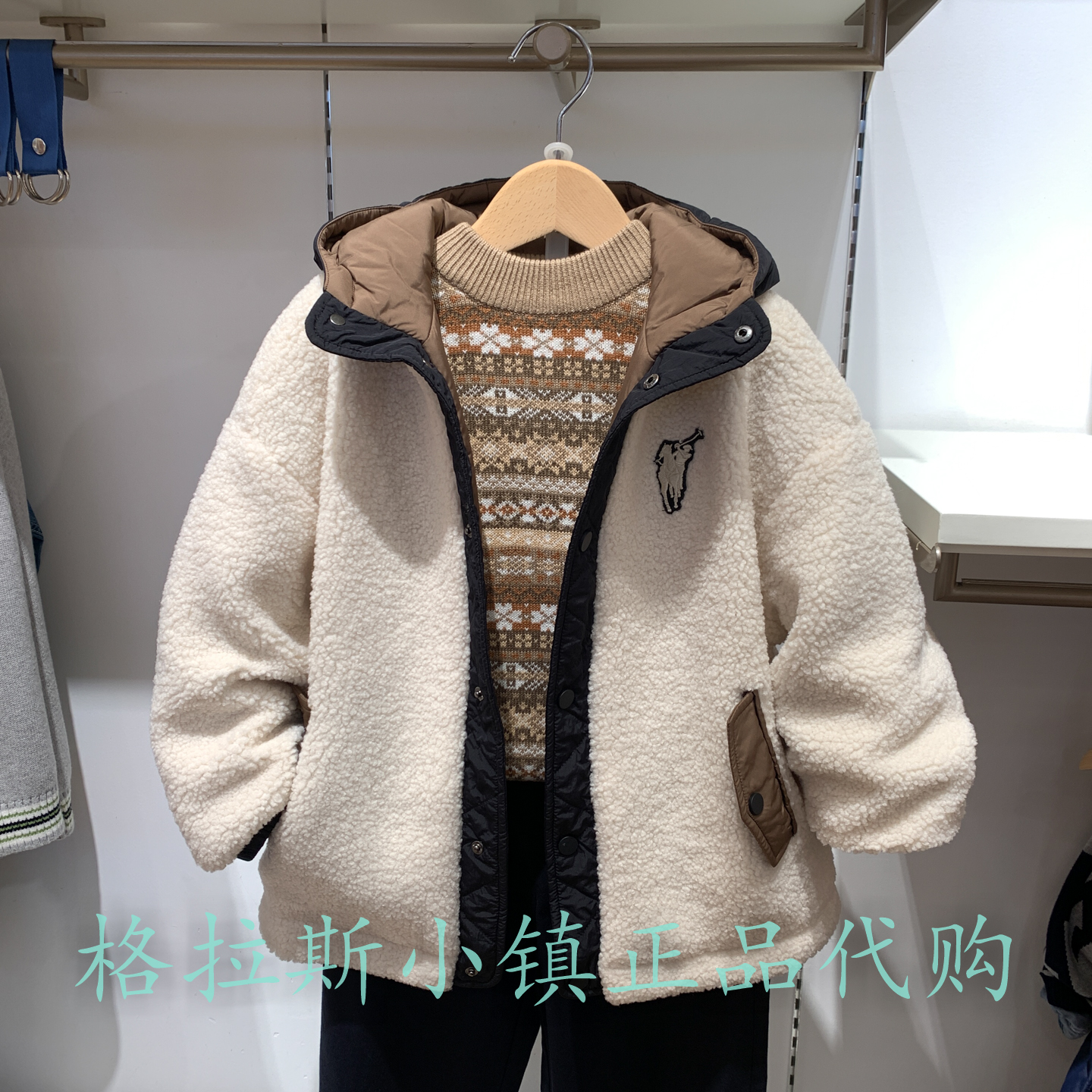 Polowalk童装正品冬男童棉服外套