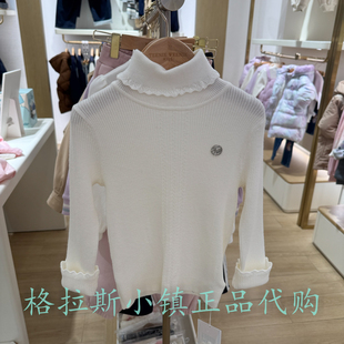 TeenieWeenie童装专柜正品25冬女童薄高领打底衫毛衣TKKW254T51A