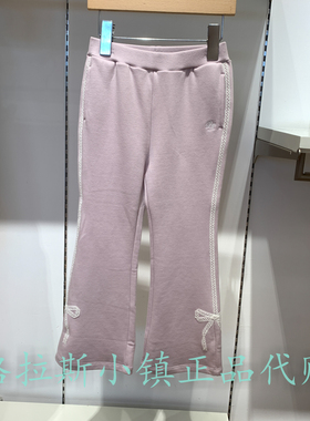 Polo walk KIDS童装专柜正品25年秋女童休闲微喇长裤CH1W537B0011
