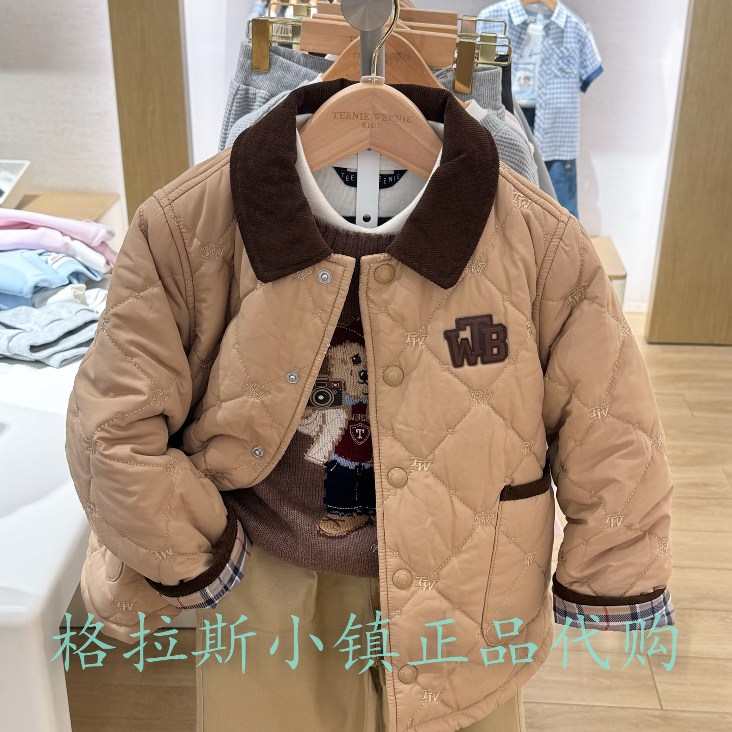 TeenieWeenie童装秋男童棉服外套