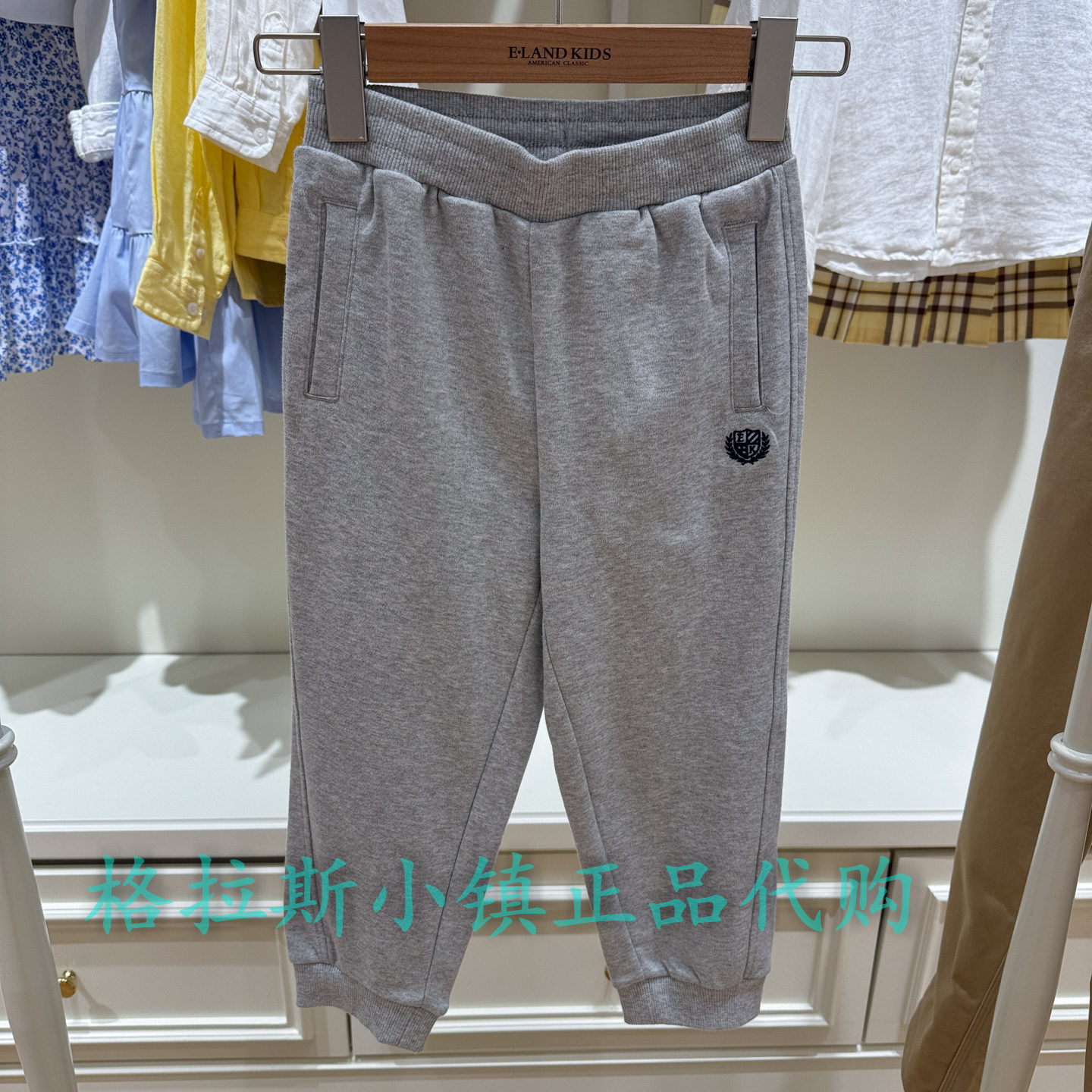 衣恋童装正品夏男女童束脚卫裤