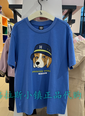 特价hazzys哈吉斯童装国内代购夏款男童卡通短袖T恤ITM31TR08M