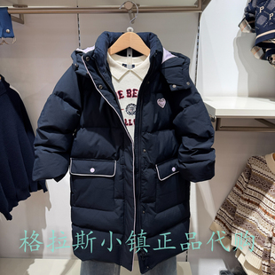 Polo walk KIDS童装专柜正品25冬款女童中长款羽绒服BFQW544K0101