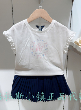 Polo walk KIDS童装专柜正品26夏款女童休闲短袖T恤B5JW625F0241
