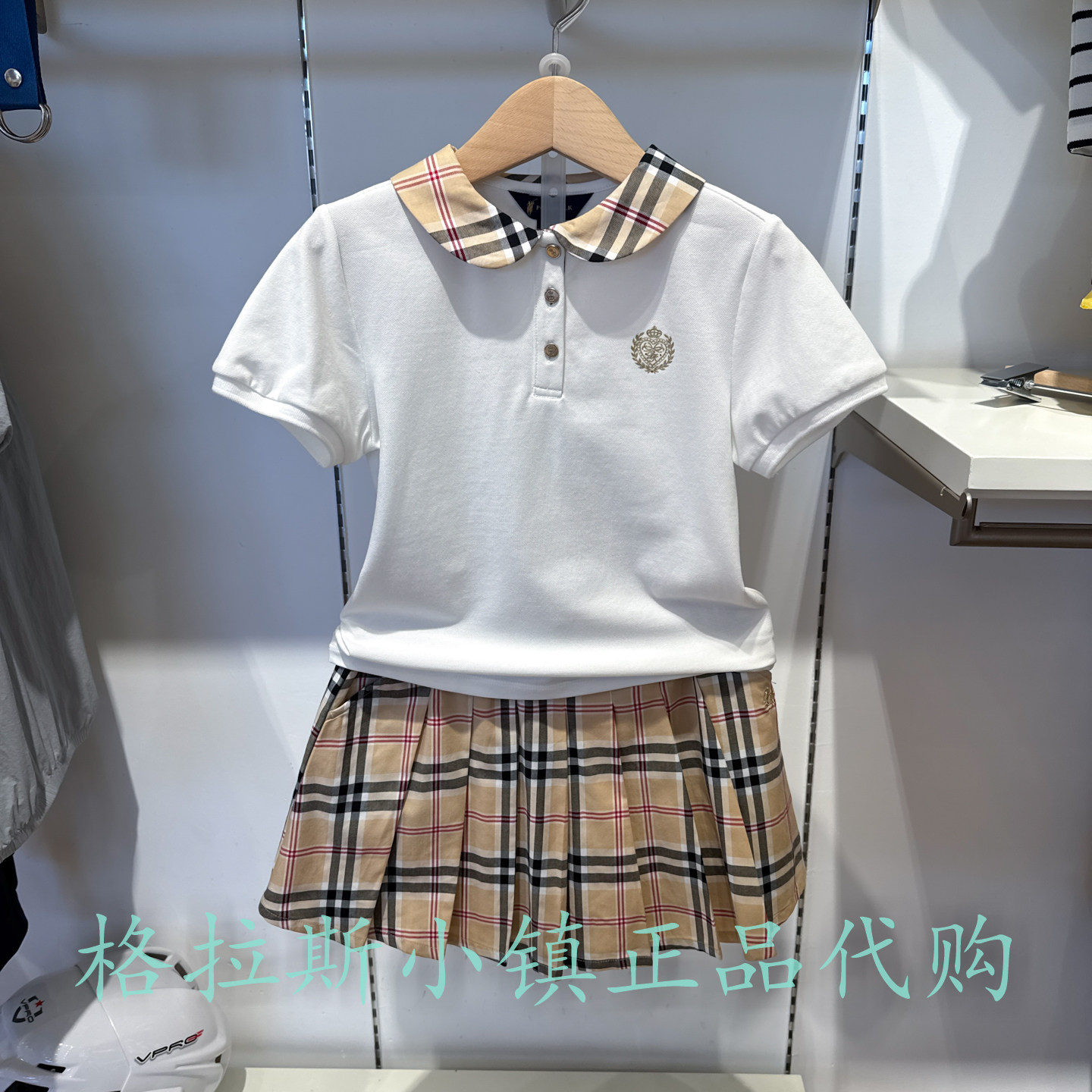 Polowalk童装正品夏女童短袖T恤