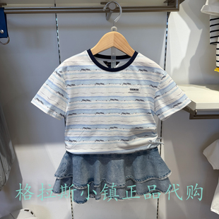 Polo walk KIDS童装专柜正品26夏款女童圆领短袖T恤D7TW625F0081