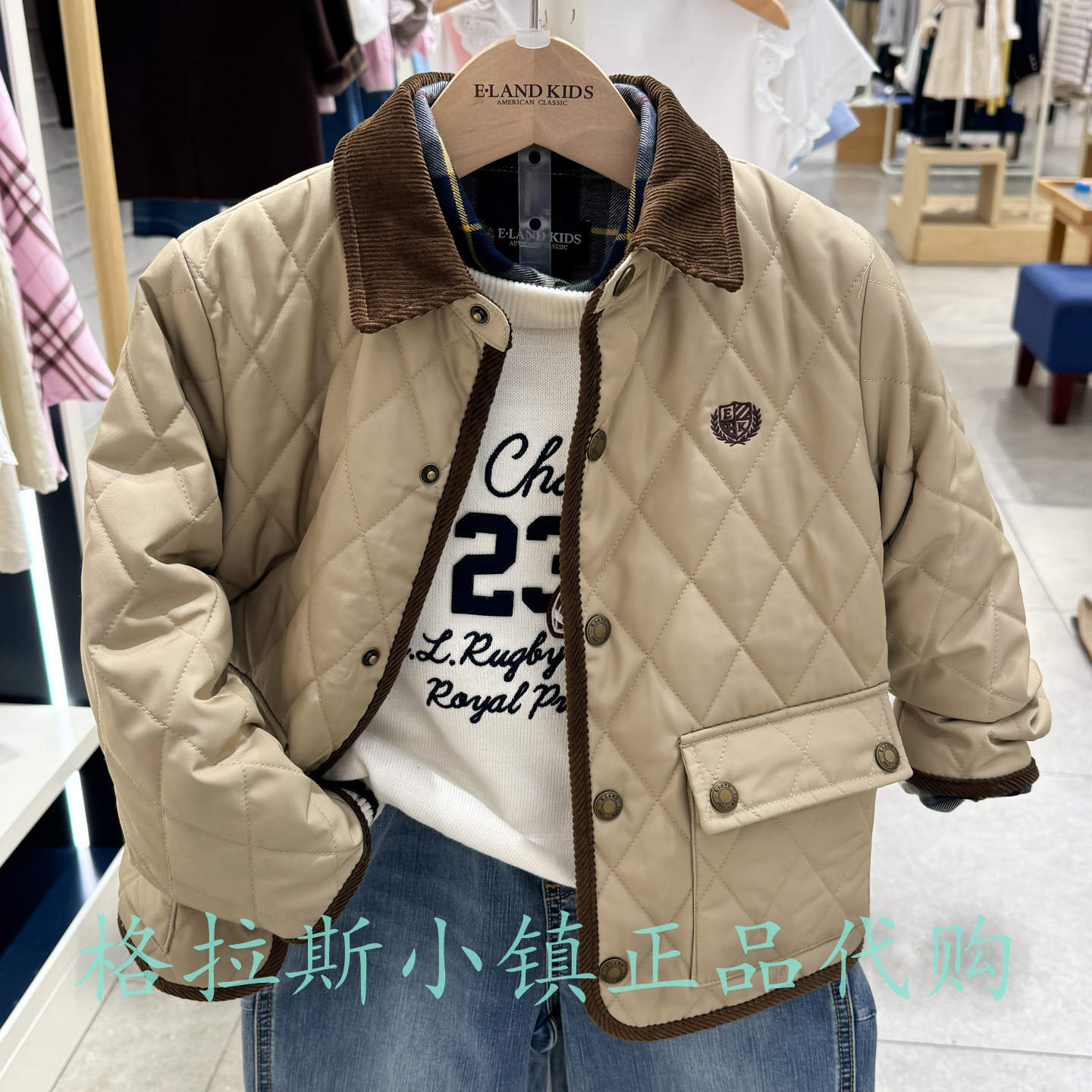 衣恋童装正品冬男童三防棉服外套