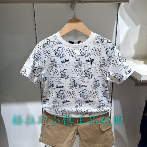 Polowalk童装正品夏男童卡通T恤